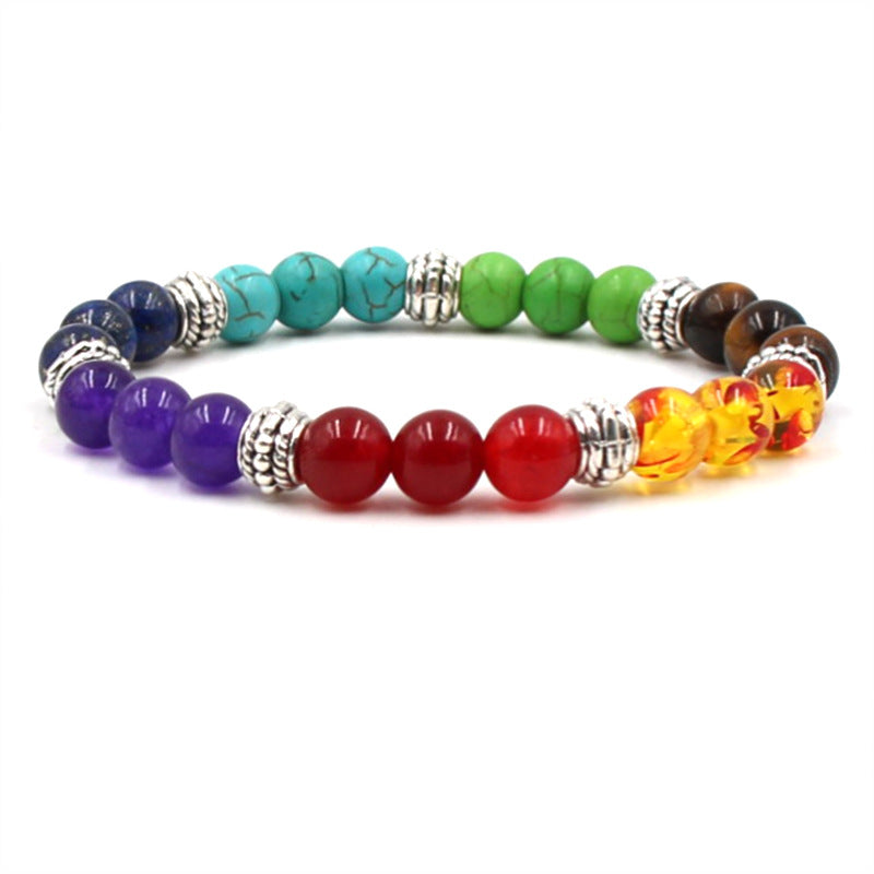 Multi Color Tiger Eye Bracelets Set for Women Men