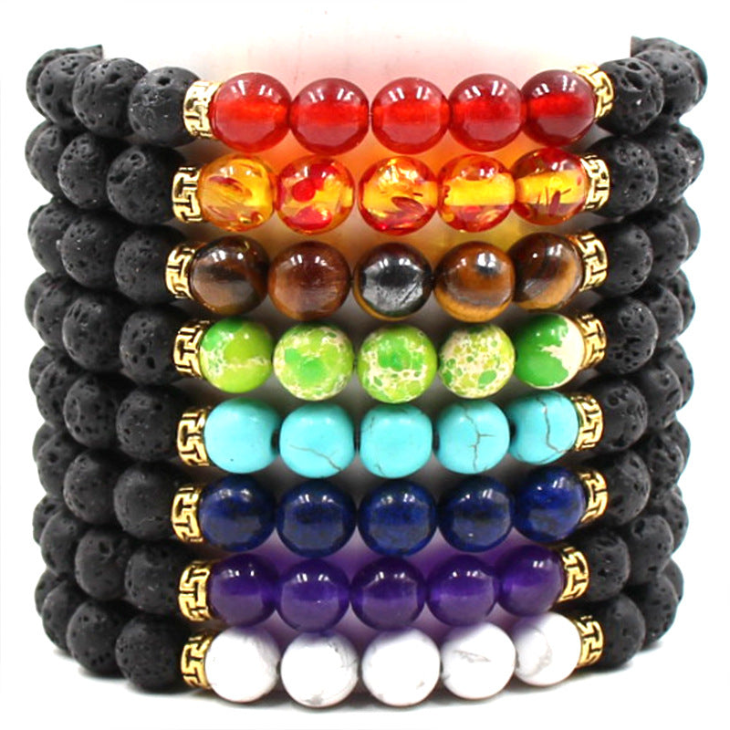 Multi Color Tiger Eye Bracelets Set for Women Men