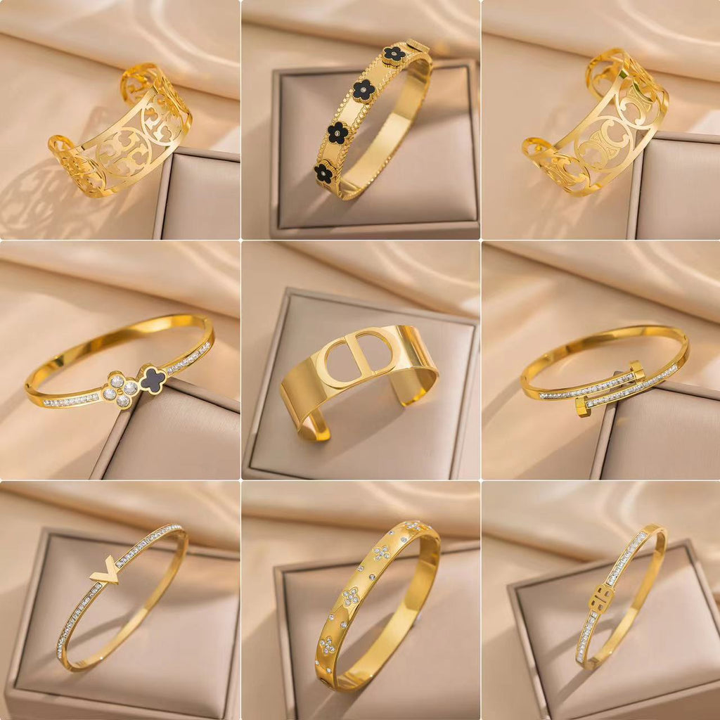 Gold Toned Bracelets for Women