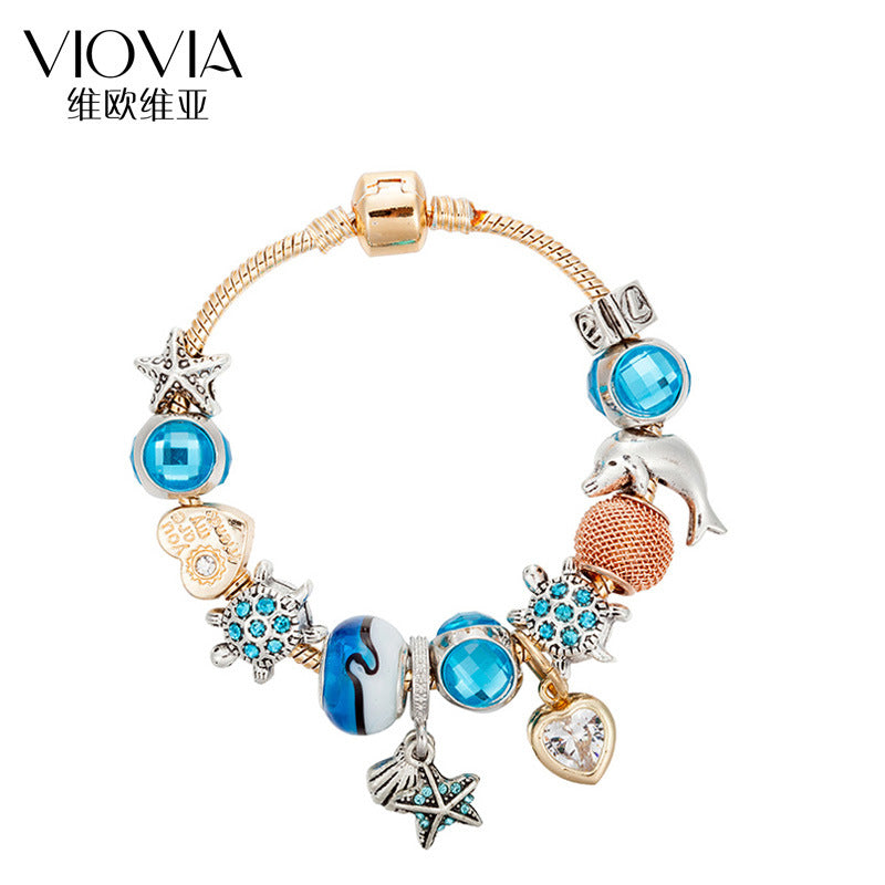 Crystal Beaded Bracelet Gold Silver Pakistani Women